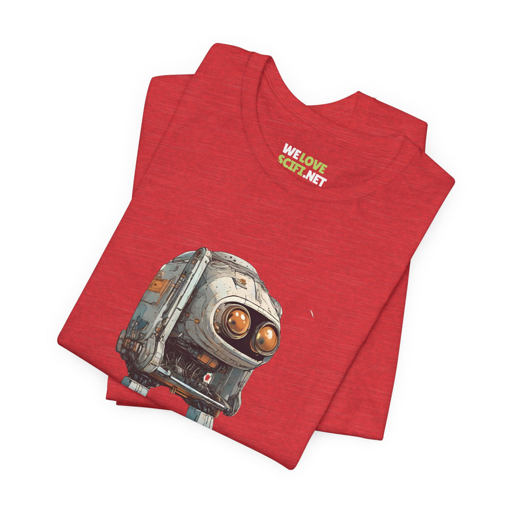 Hello Rusty Robot SpaceArt Sci-Fi T-Shirt-welovescifi.net