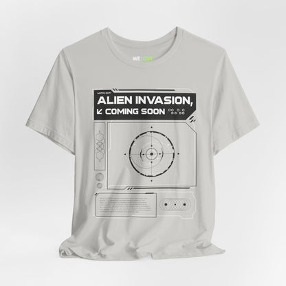 Alien Invasion Coming Soon Sci-Fi T-Shirt-welovescifi.net