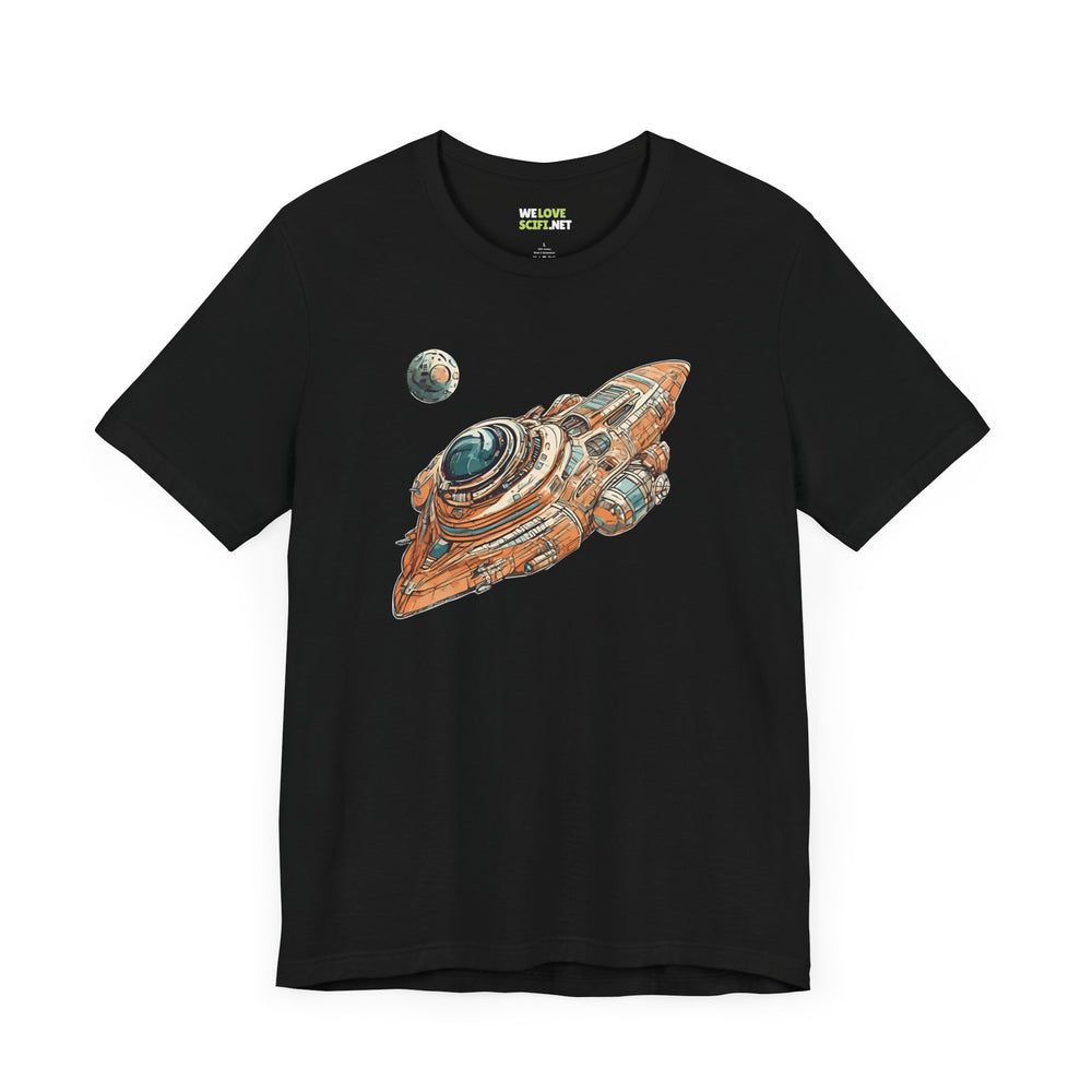 spaceship sci-fi t-shirt-Spaceship 76 Sci-Fi T-Shirt