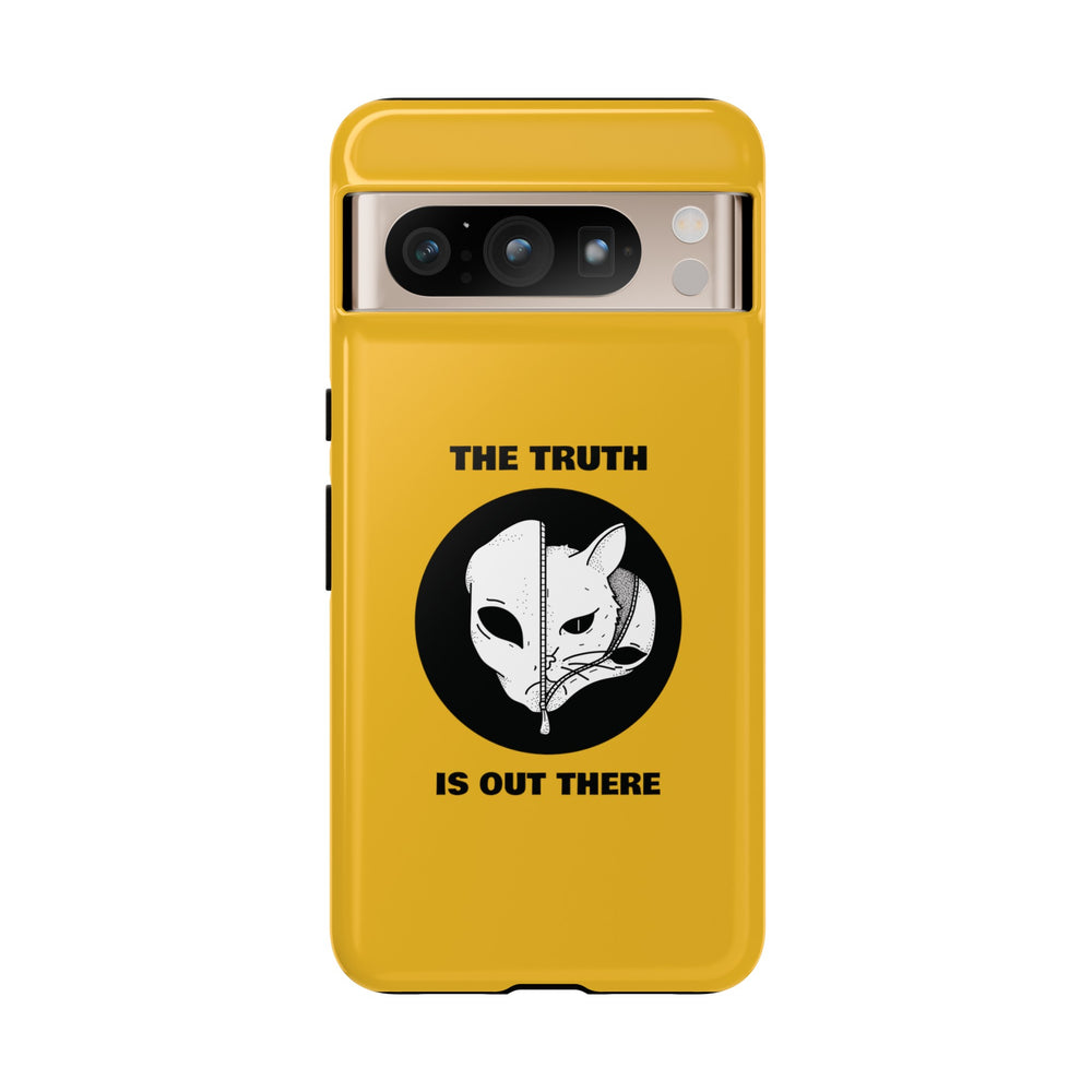 The Truth Is Outthere Funny Cat UFO Tough Google Pixel Mobile Cases-welovescifi.net