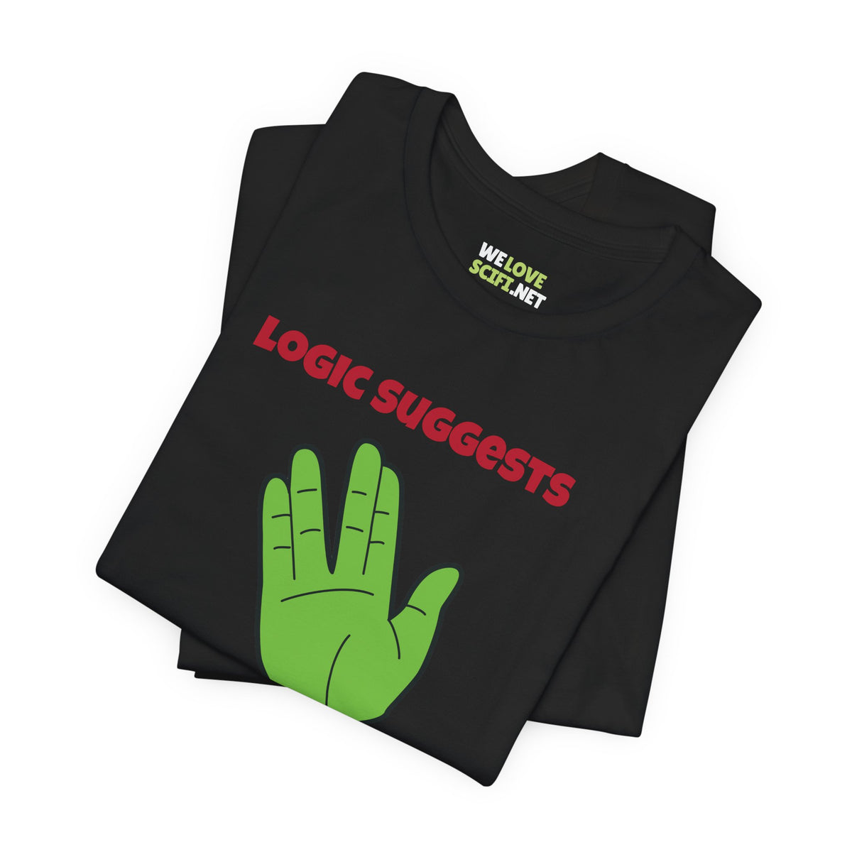 Logic Suggests Funny Spock Christmas Unisex Tee-welovescifi.net