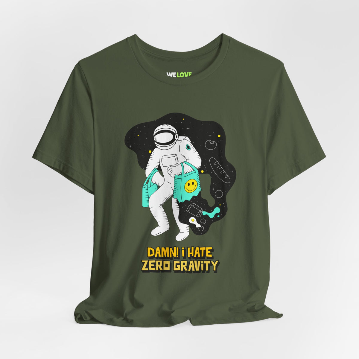 Funny Sci-Fi T-Shirt | I Hate Zero Gravity Astronaut Tee