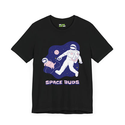 Space Buds Astronaut Dog T-Shirt - Sci-Fi Apparel