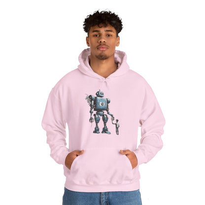 Bringing You Flower Robot Spaceart Sci-Fi Hoodie-welovescifi