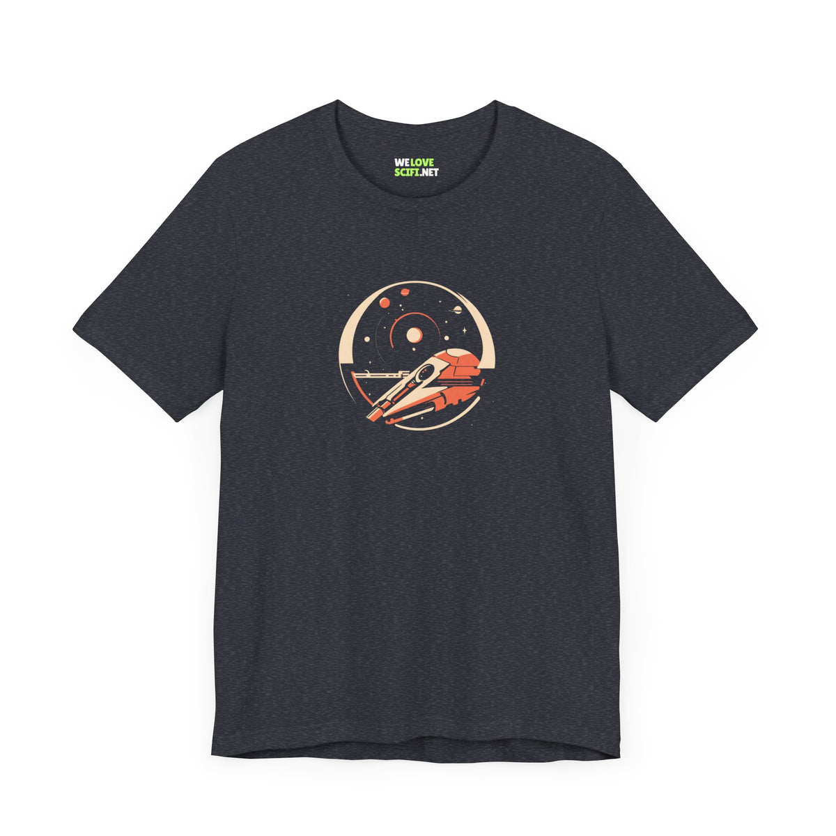 Space Station Sci-Fi T-Shirt | Unique Space Art Design