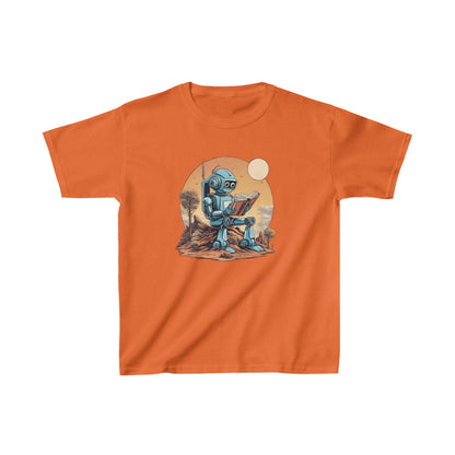 Art Tee for Kids Humans, Robots, Astronauts - Heavy Cotton