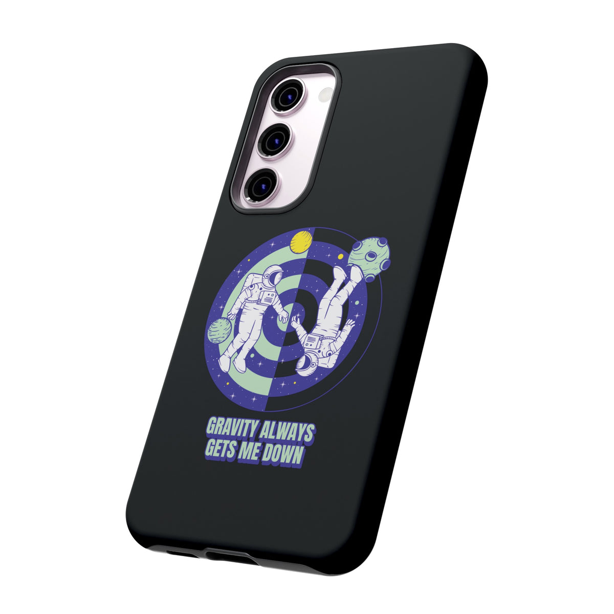 Down Funny Astronaut Sci-Fi Tough Samsung Galaxy Mobile Case