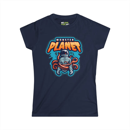 Monster Planet Astronaut Woman Tee | Sci-Fi Women's T-Shirt