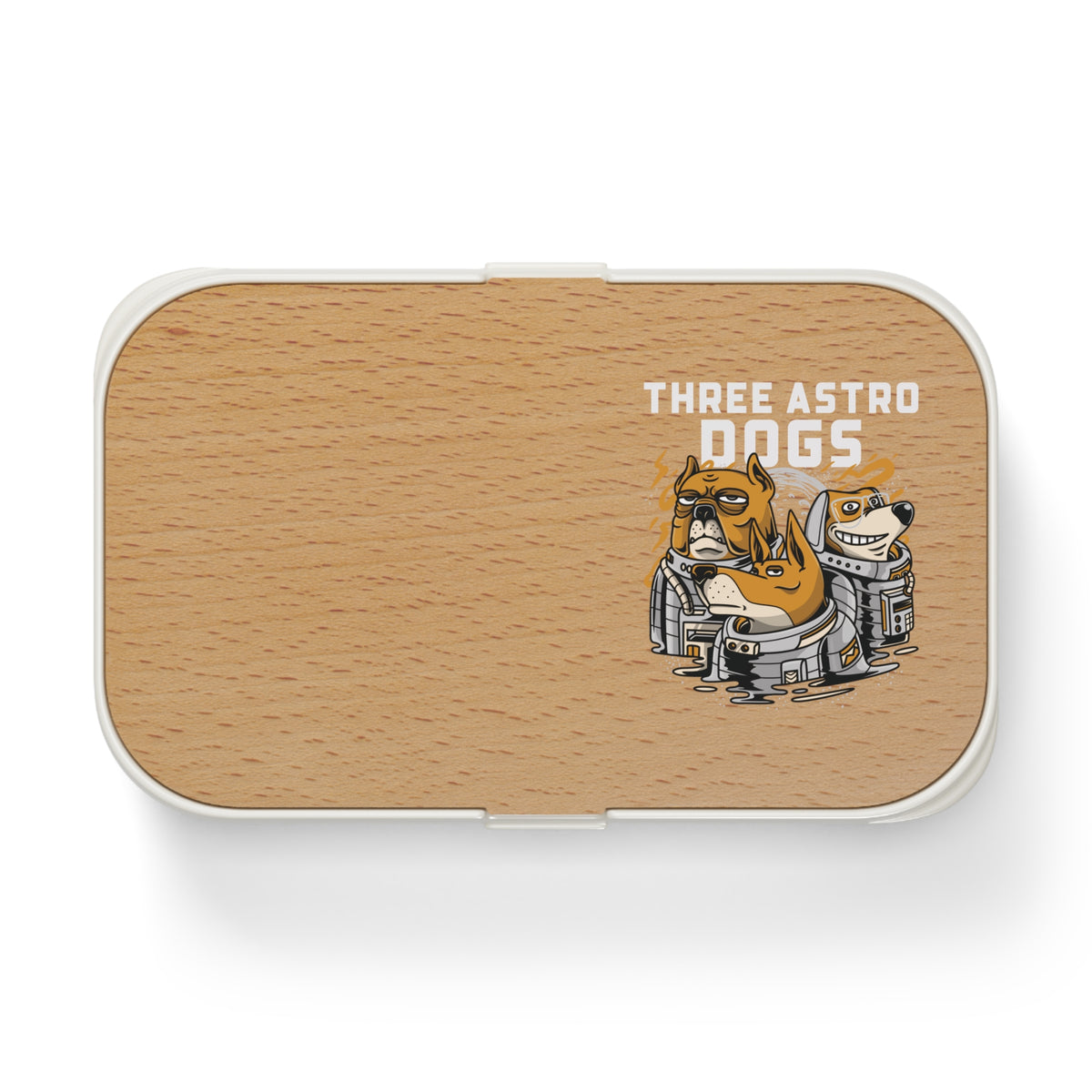 Three Astro Dogs Funny SciFi Bento Lunch Box-welovescifi.net