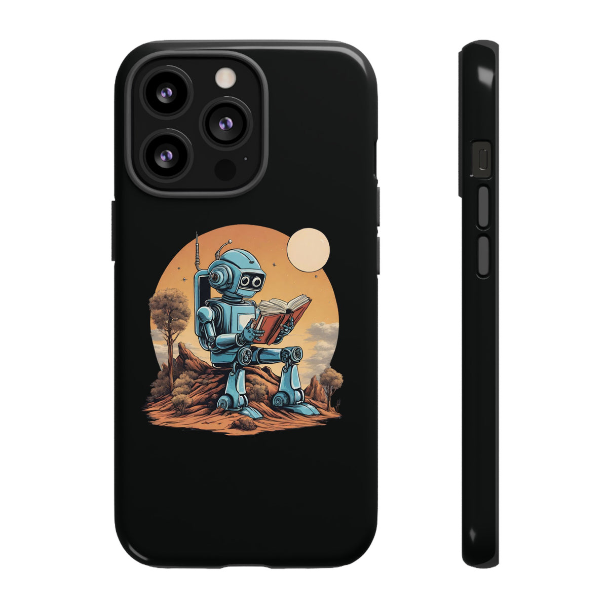 Humans Robot SpaceArt iPhone Cases - Tough Mobile Protection