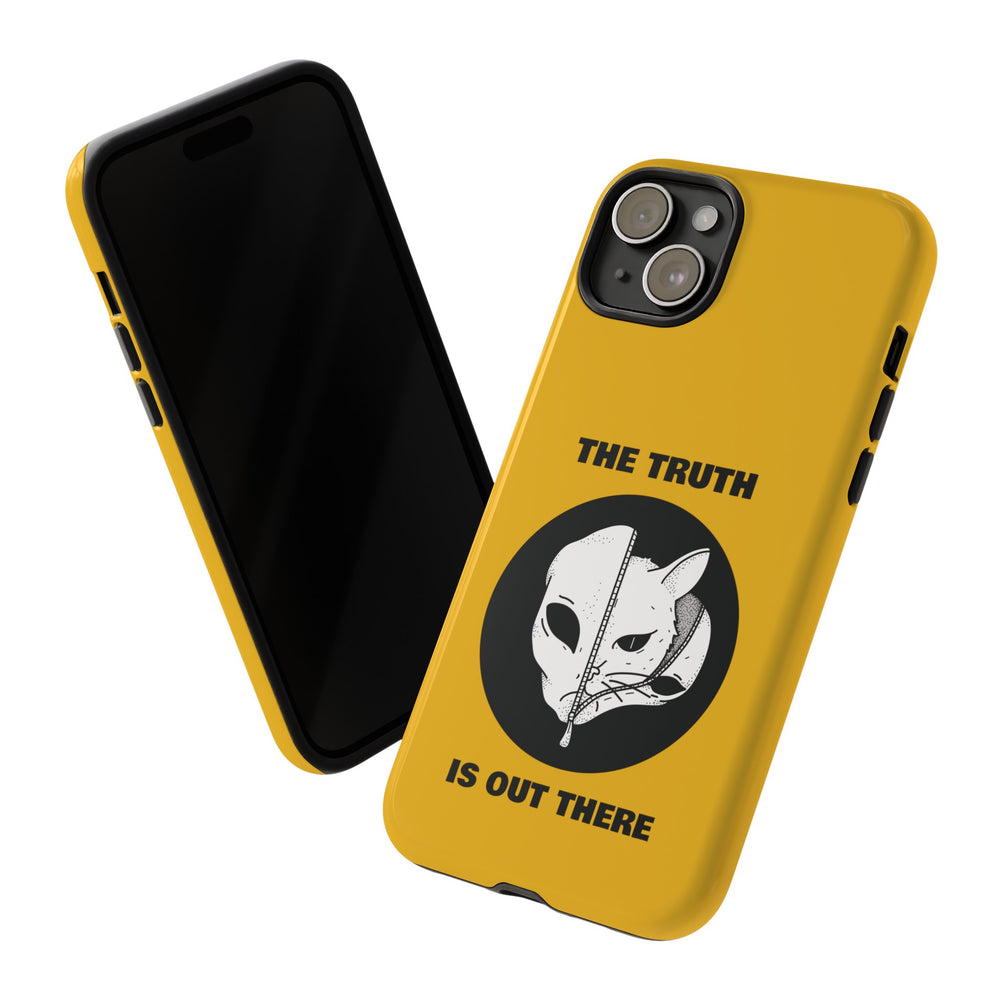 The Truth Is Outthere Funny Cat UFO Tough iPhone Mobile Cases-welovescifi.net