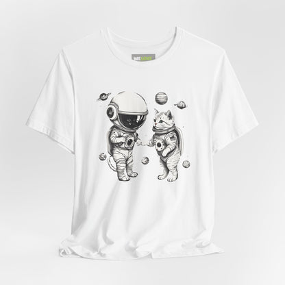 Space Kitties Sci-Fi T-Shirt | Astronaut Cats Tee