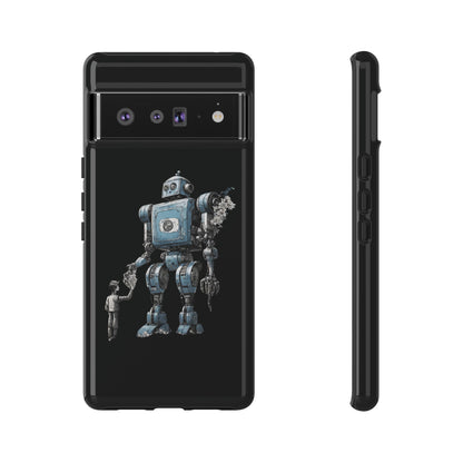 Flowers Robot SpaceArt Tough Google Pixel Mobile Cases