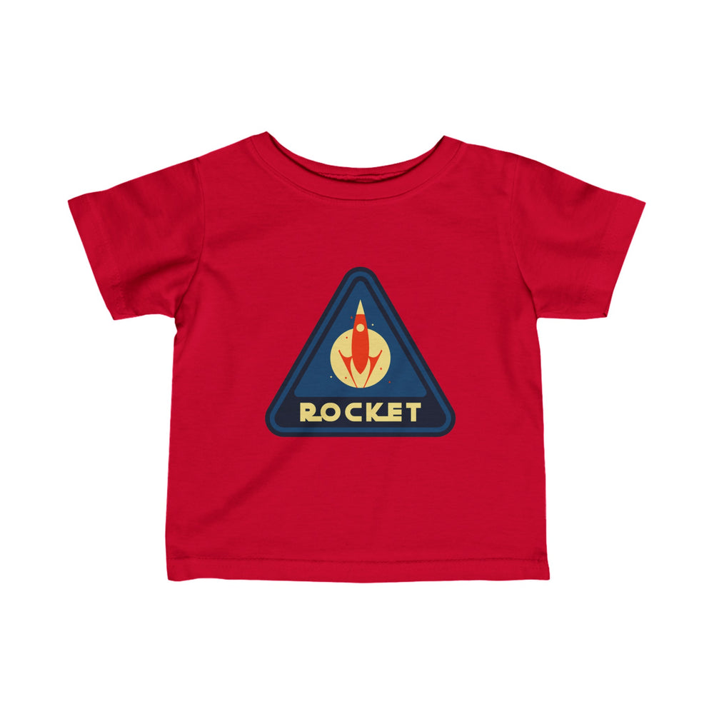 Rocket Sign Infant Tee - Sci-Fi Fine Jersey for Babies