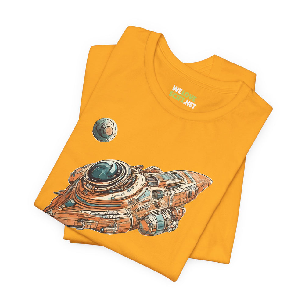 spaceship sci-fi t-shirt-Spaceship 76 Sci-Fi T-Shirt