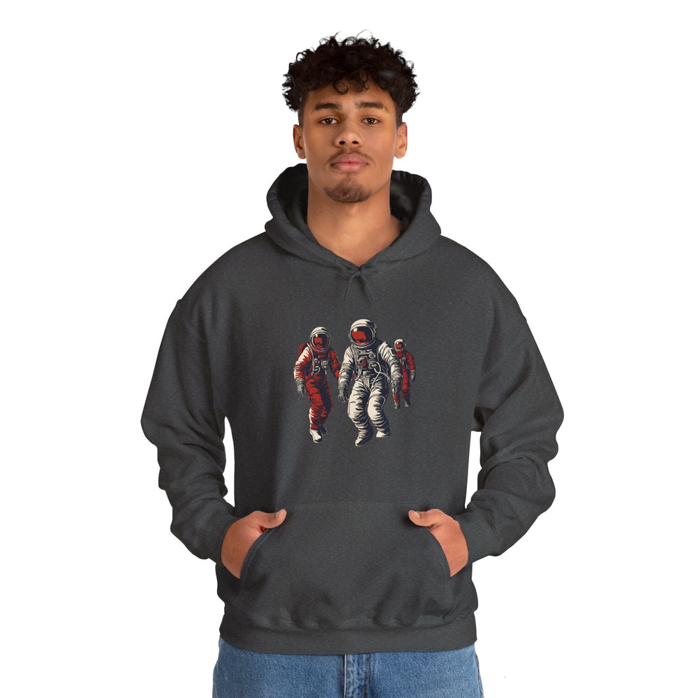 Astronauts in Red Sci-Fi Hoodie-welovescifi.net