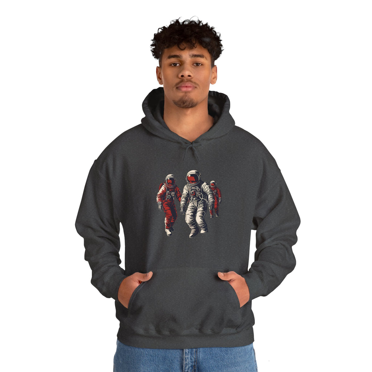 Astronauts in Red Sci-Fi Hoodie-welovescifi.net