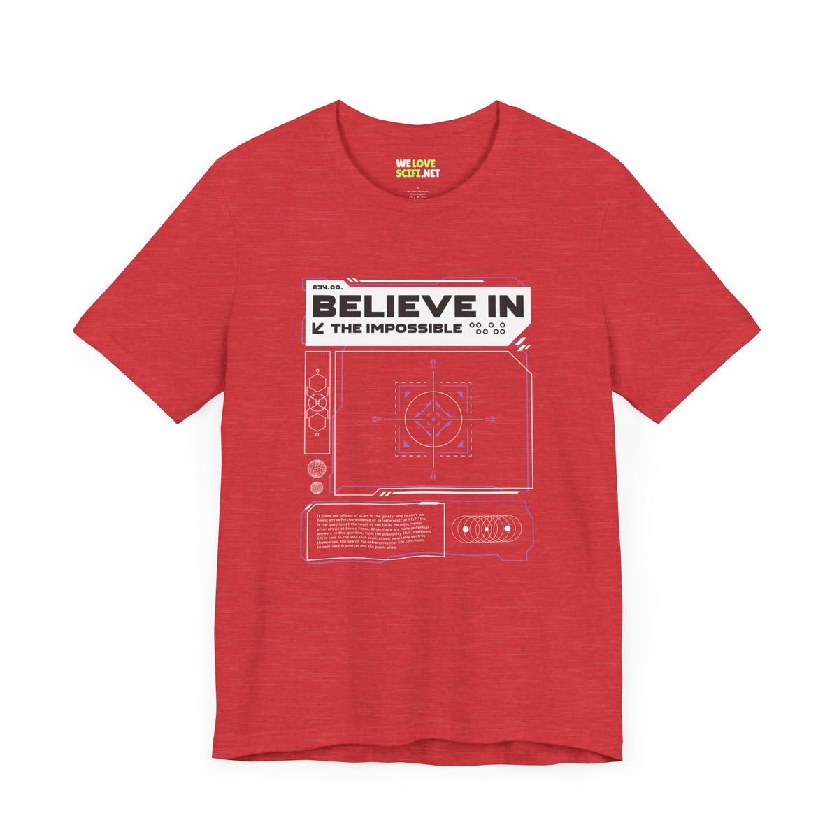 Believe In The Impossible Sci-Fi T-Shirt-welovescifi.net