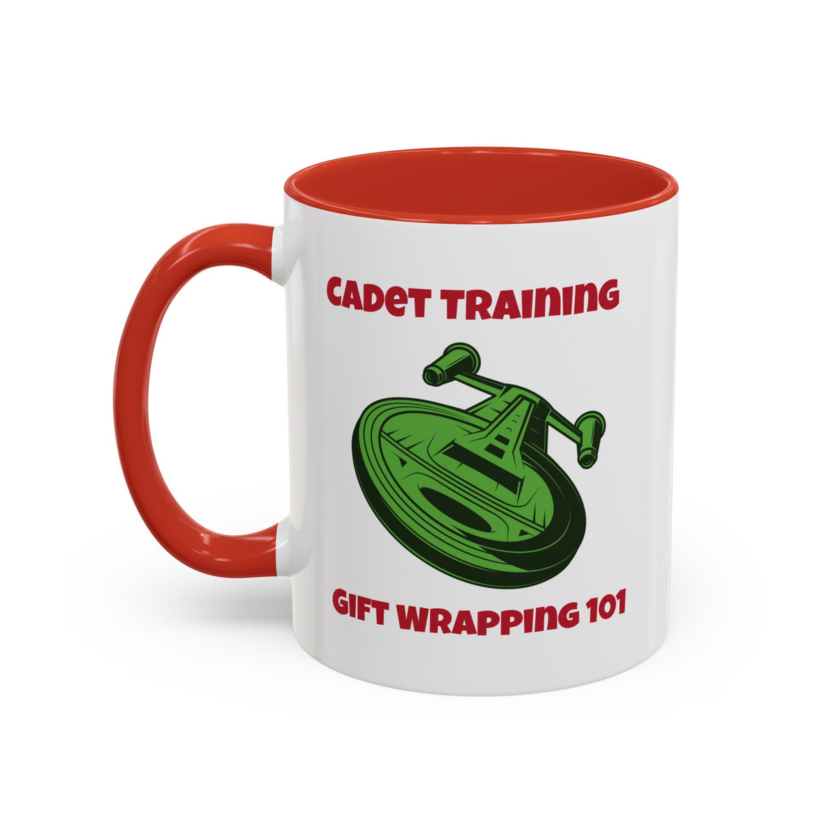 Cadet Training SciFi Funny Christmas Accent Mug-welovescifi.net