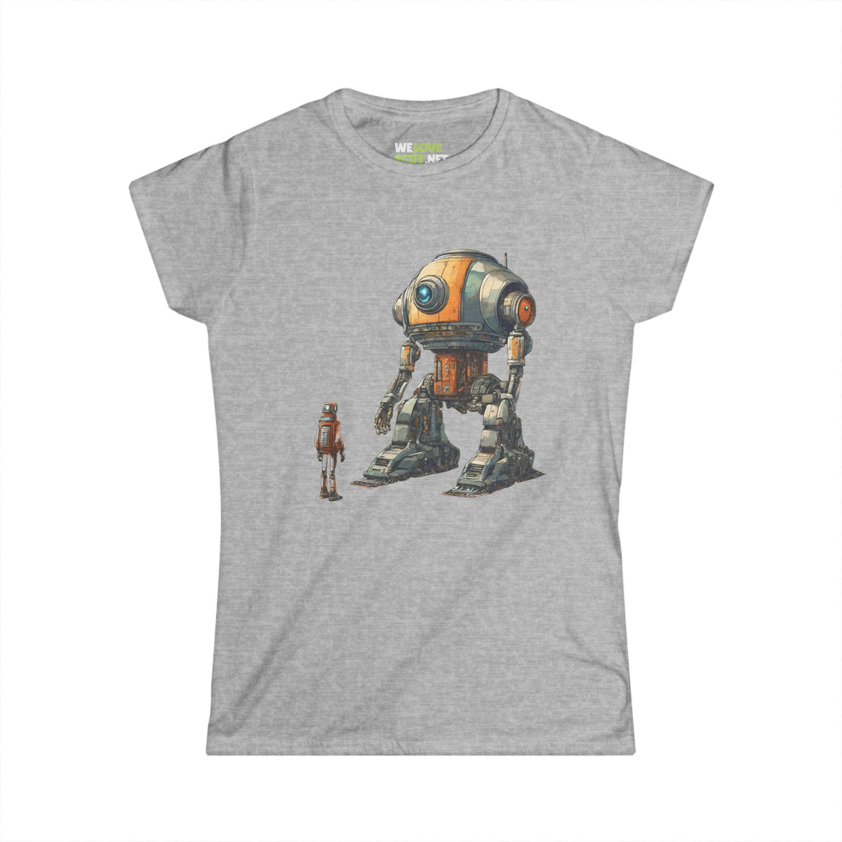 Art tee-Look At Me SpaceArt Robot Woman Tee-welovescifi.net