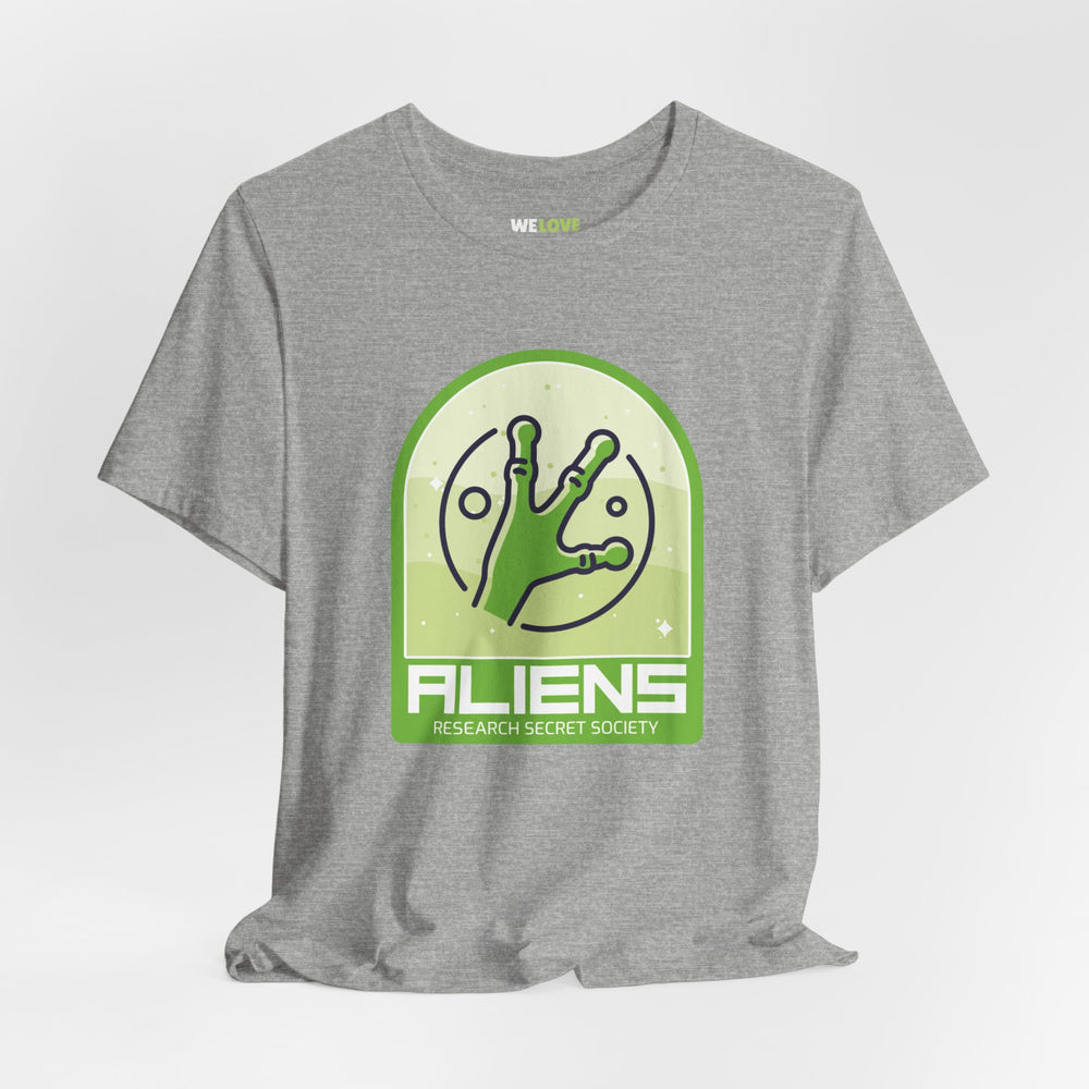 Aliens Research Secret Society UFO SciFi T-Shirt-welovescifi