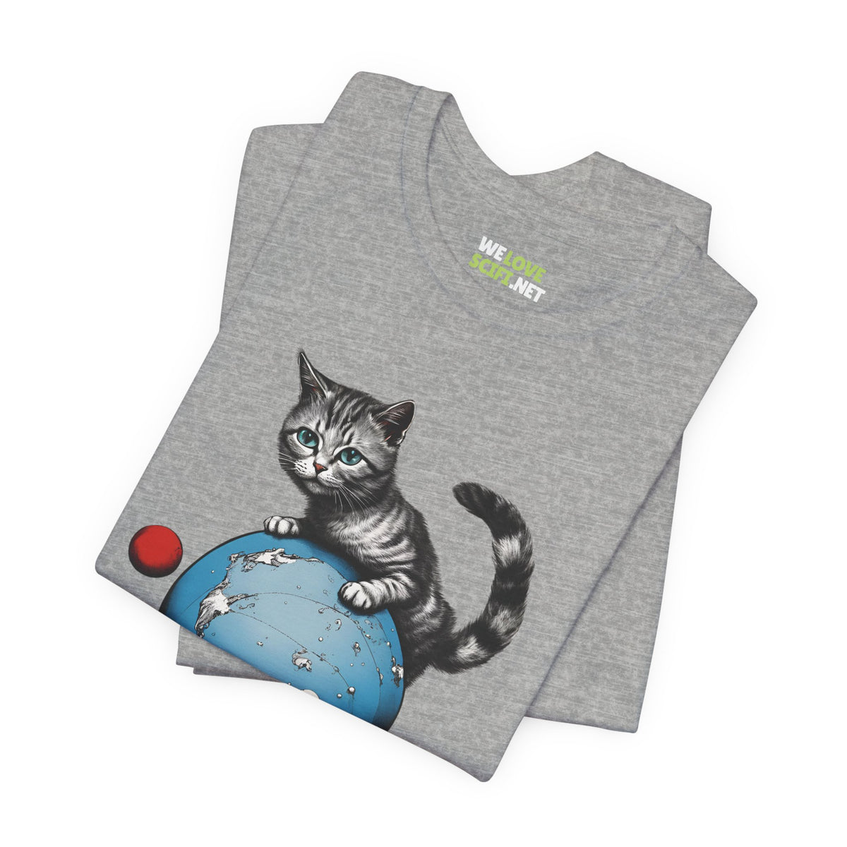 Space Player Cat 3 Sci-Fi T-Shirt | We Love Sci-Fi