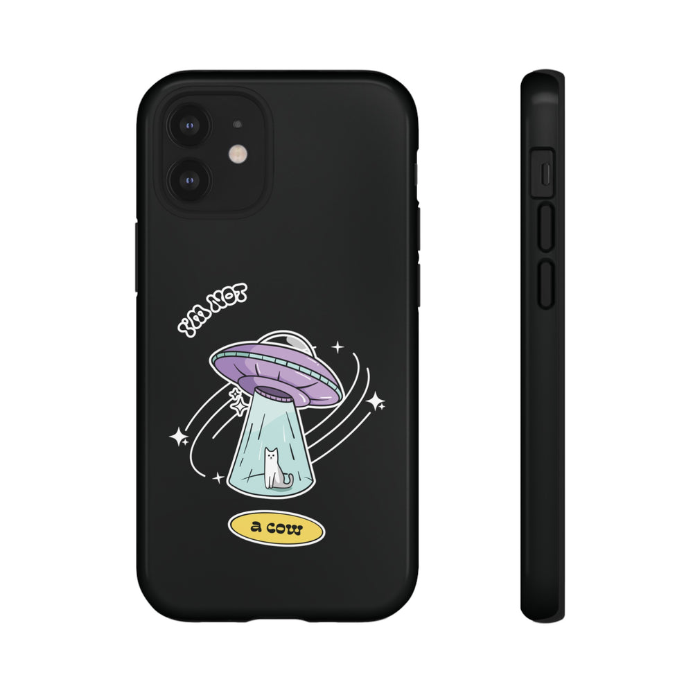 Funny Sci-Fi iPhone Cases | Not a Roswell Cow UFO Design