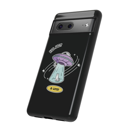 Funny UFO Google Pixel Cases Not a Roswell Cow SciFi Design