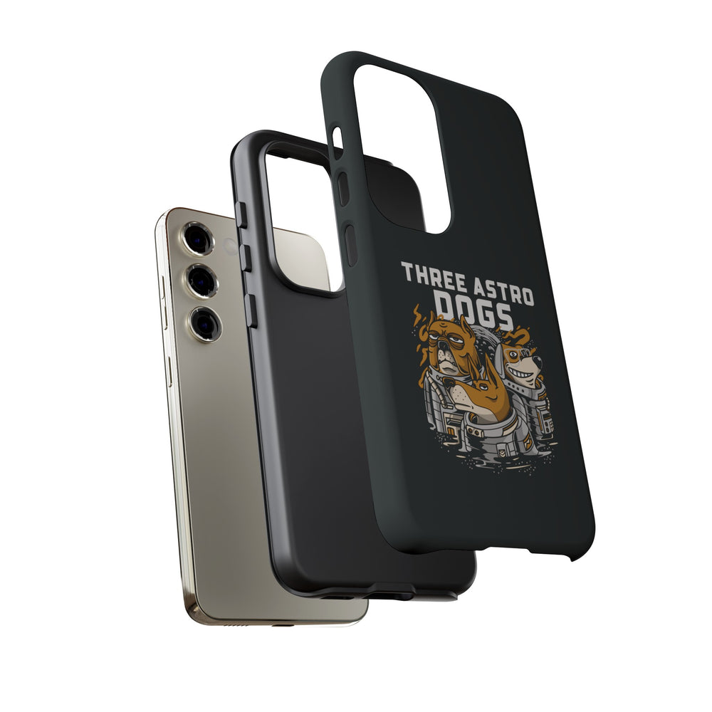 Three Astro Dogs Funny Sci-Fi Tough Samsung Galaxy Mobile Cases-welovescifi.net