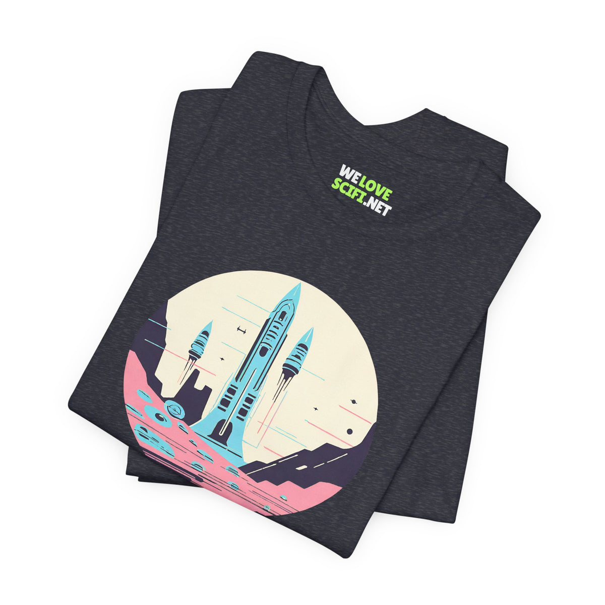 space art sci-fi shirt-The Liftoff SpaceArt Sci-Fi T-Shirt