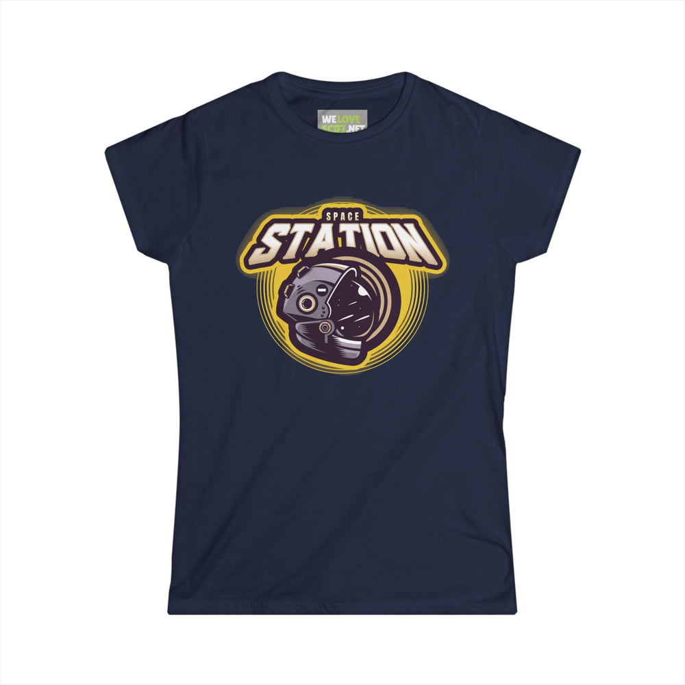 Space Station Astronaut Woman's Tee Sci-Fi Apparel