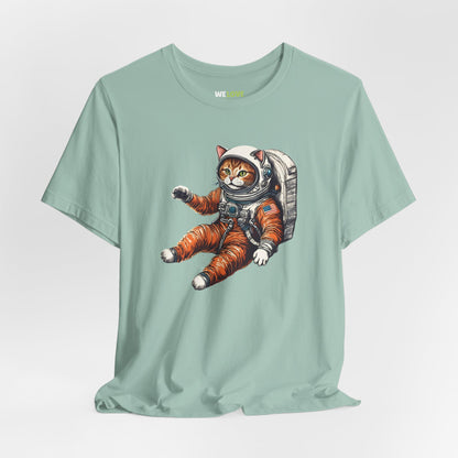 Spacecat Astronaut Sci-Fi T-Shirt - Unique Sci-Fi Apparel