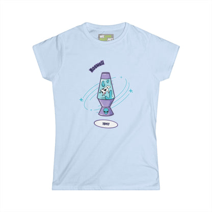 Rosswell cow tee-Rosswell Cow Funny UFO Woman's Tee