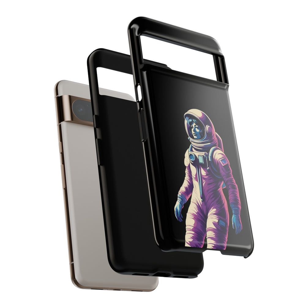 Floating Astronaut Girl Tough Google Pixel Mobile Cases