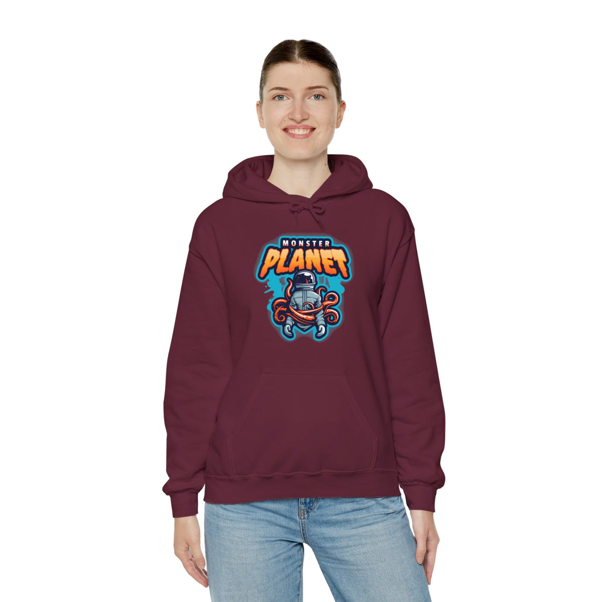 Monster Planet Hoodie - Astronaut Sci-Fi Hoodie WeLoveSciFi