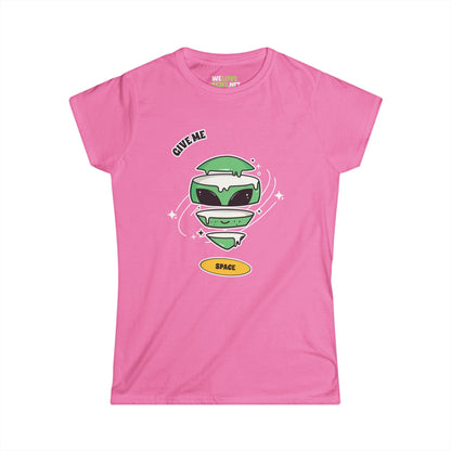 Give Me Space Funny Alien Woman's Tee-welovescifi.net