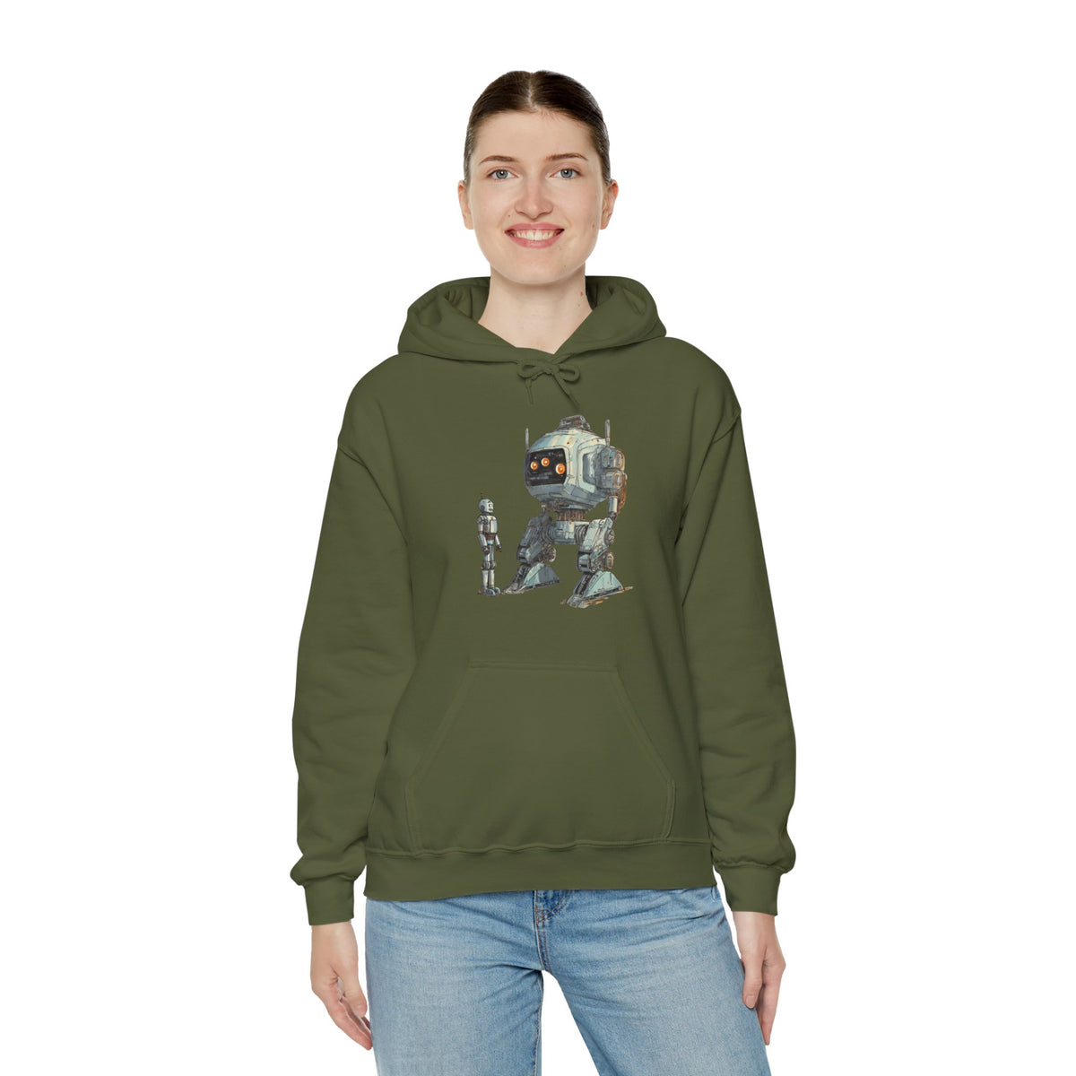 Let's Be Friends Robot Space Hoodie - Sci-Fi Art WeLoveSciFi