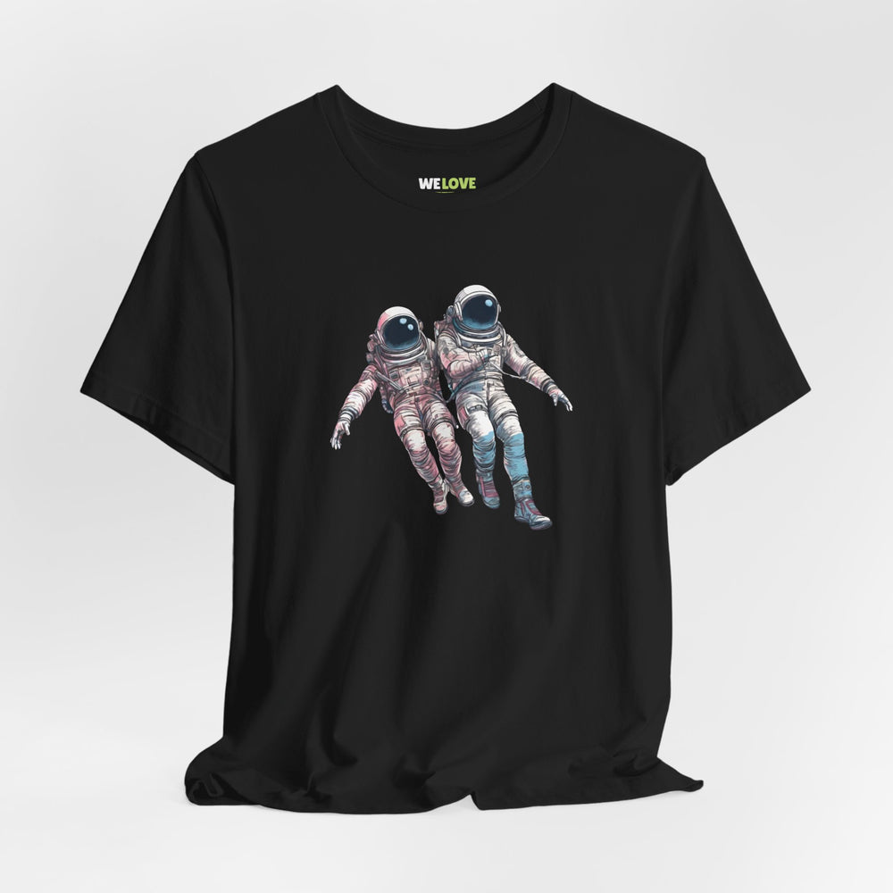 We're Floating As One Astronaut Sci-Fi T-Shirt-welovescifi.net