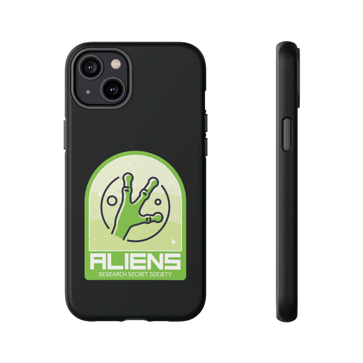 Aliens Research Secret Society UFO Sci-Fi iPhone Mobile Case