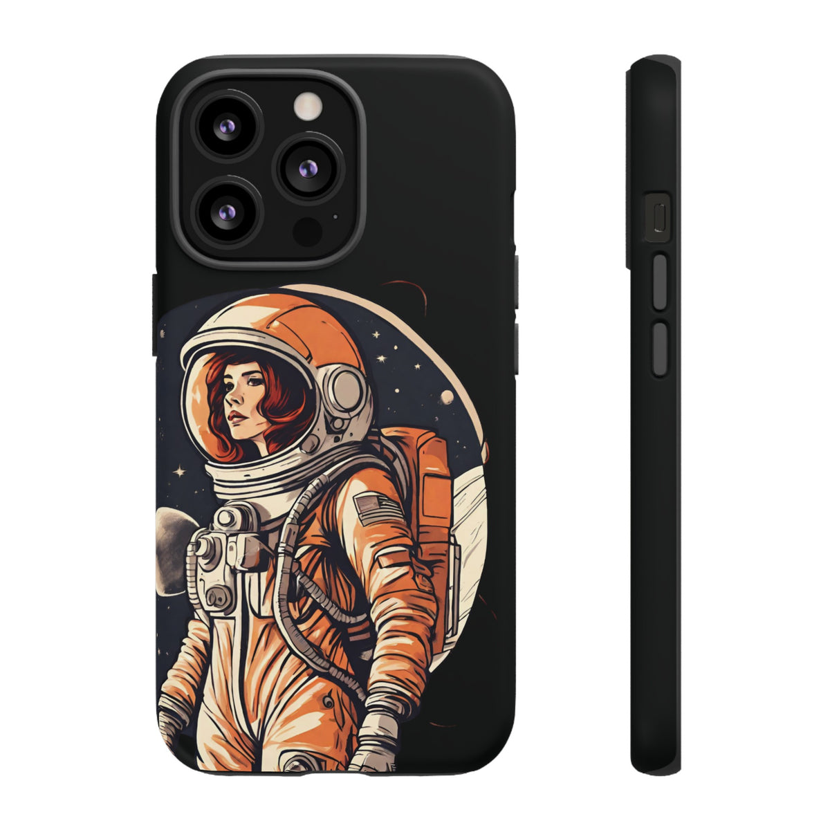 Spacegirl Astronaut Tough iPhone Mobile Cases WeLoveSciFi