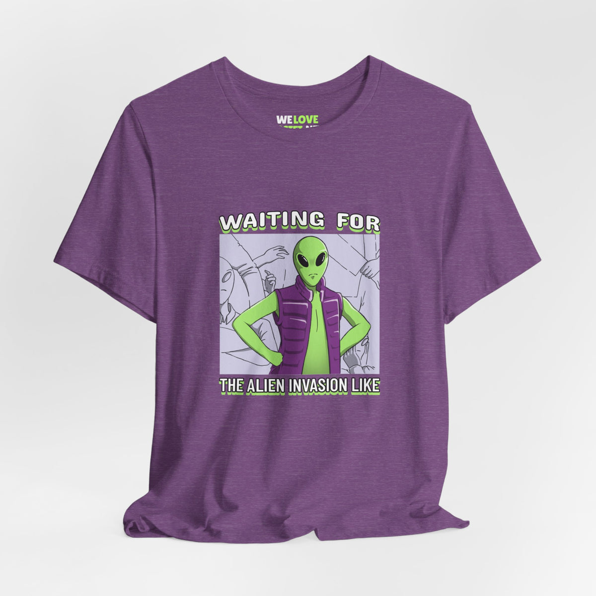 Waiting for UFOs Funny Sci-Fi T-Shirt-welovescifi.net