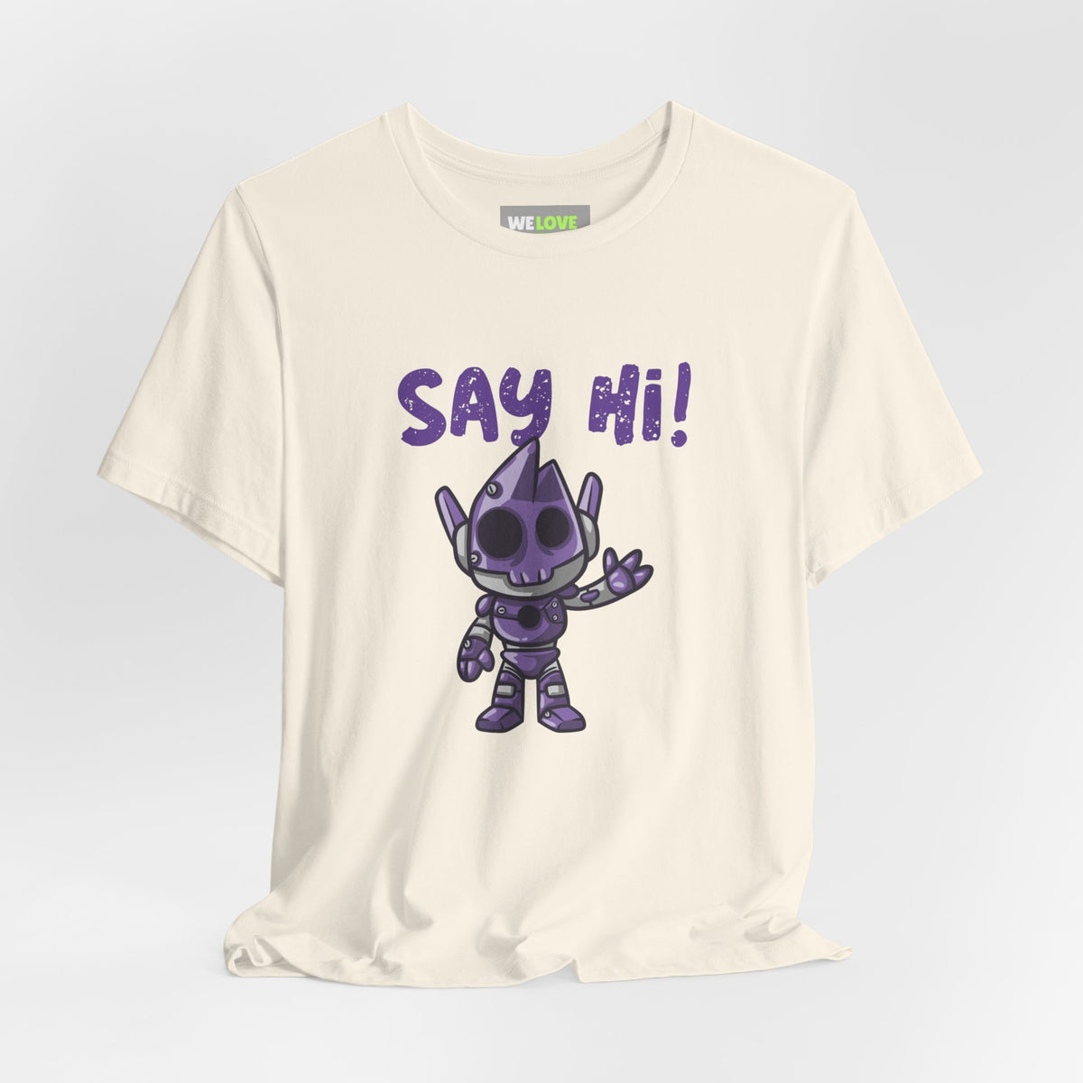 UFO t-shirt-Say Hi Funny UFO Sci-Fi T-Shirt We Love Sci-Fi