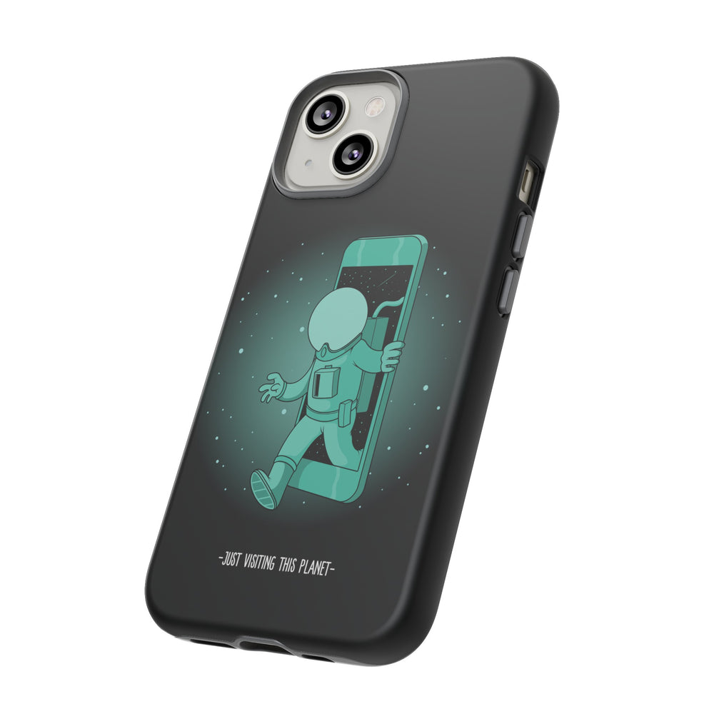 Funny Astronaut iPhone Cases Just Visiting This Planet SciFi