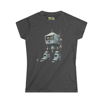 Get Out Of My Way SpaceArt Robot Woman's Tee-welovescifi.net