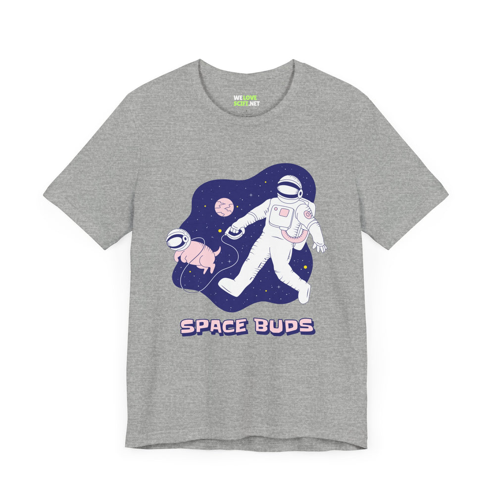 Space Buds Astronaut Dog T-Shirt - Sci-Fi Apparel