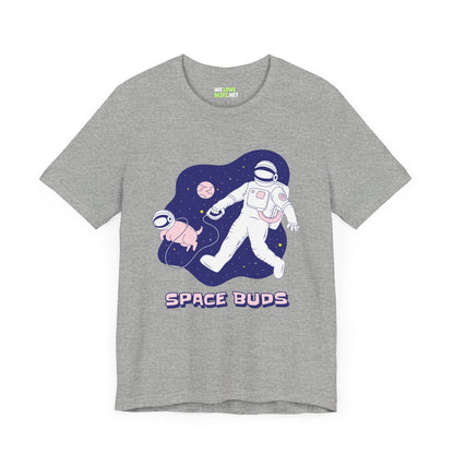 Space Buds Astronaut Dog T-Shirt - Sci-Fi Apparel