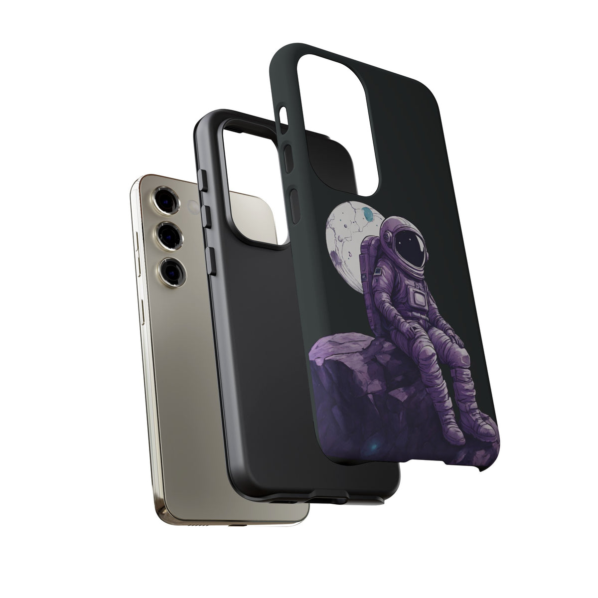 Art Samsung Galaxy Mobile Cases Still Waiting Astronaut