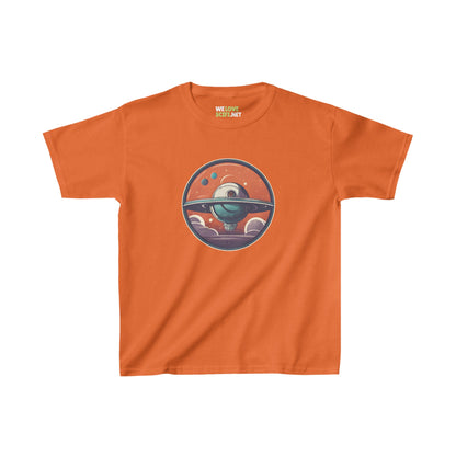 Spacestation No.2 Space Art Astronaut Kids Heavy Cotton Tee