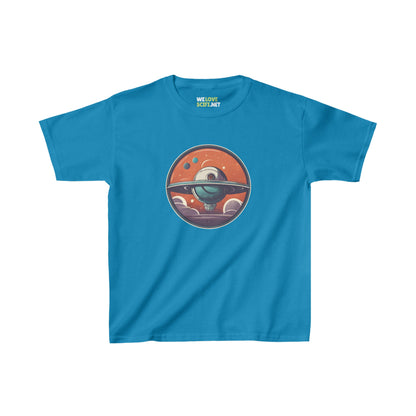 Spacestation No.2 Space Art Astronaut Kids Heavy Cotton Tee