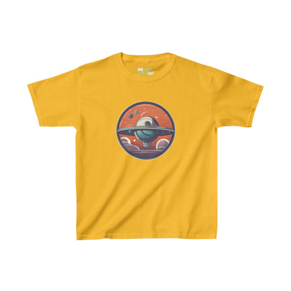 Spacestation No.2 Space Art Astronaut Kids Heavy Cotton Tee